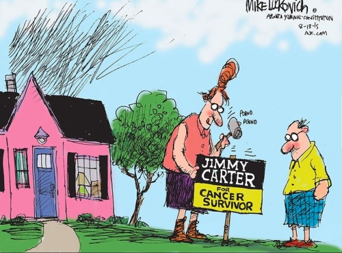 Jimmy Carter for Cancer Survivor by Mike Lukovich
